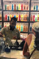 Brettos by Aldo Balding contemporary artwork painting works on paper