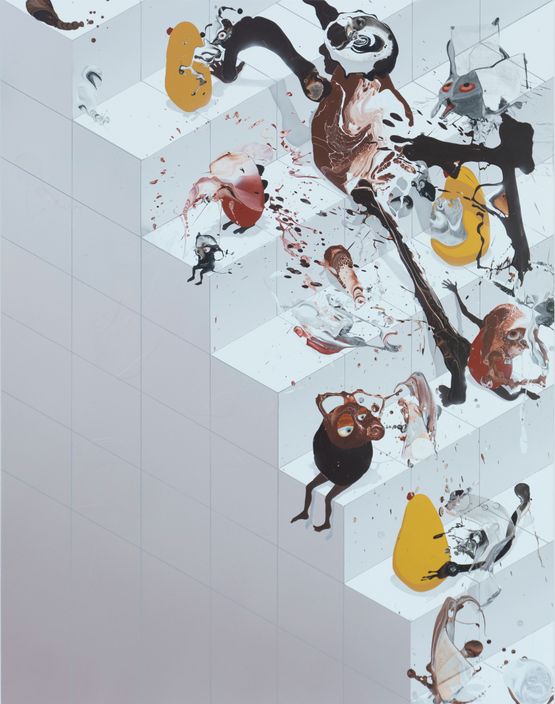 Stairs by Jose Castiella contemporary artwork Painting