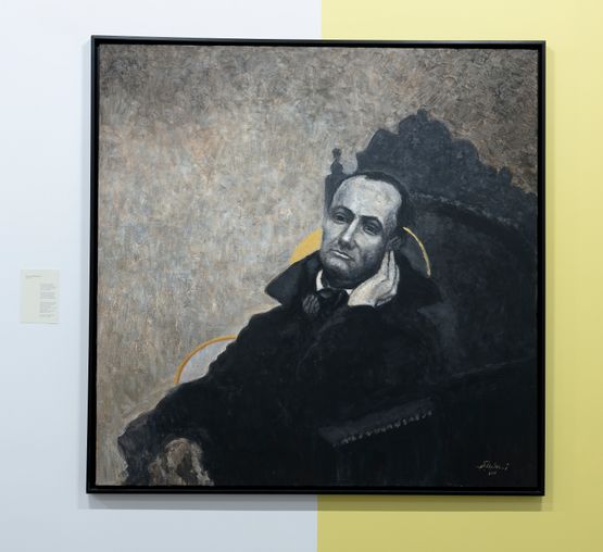 Baudelaire by Oussama Baalbaki contemporary artwork Painting