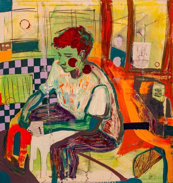 Friends by Rufana Mamedova contemporary artwork Painting