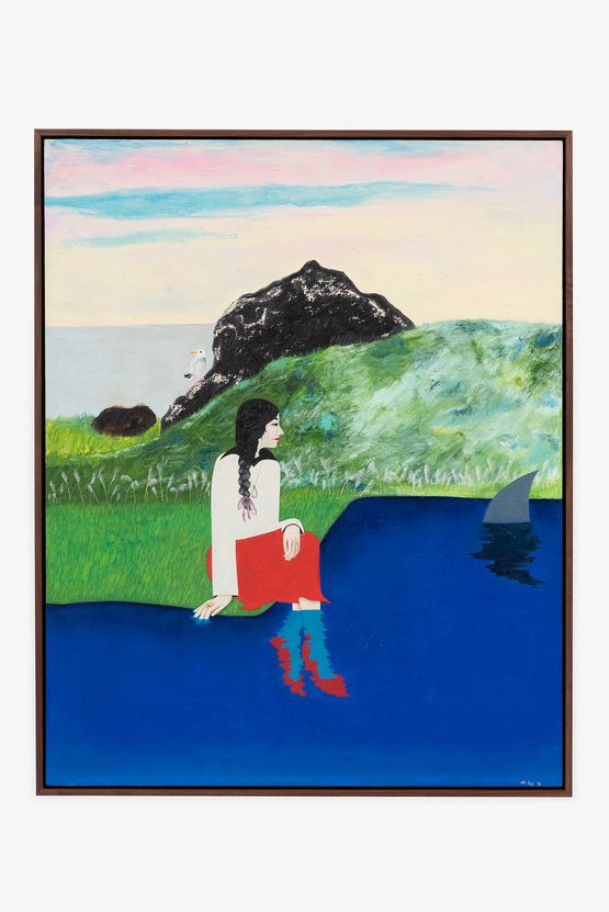 Sharks Point by Clare Rojas contemporary artwork Painting