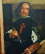 After Diego Velazquez Detail - Self portrait Lasmeninas by Roldan Manok Ventura contemporary artwork painting
