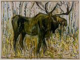 Moose by Billy Childish contemporary artwork photography print