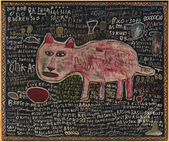 Kucing Merah by Yunizar contemporary artwork Painting