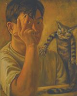 Self-portrait by Yin Zhaoyang contemporary artwork painting