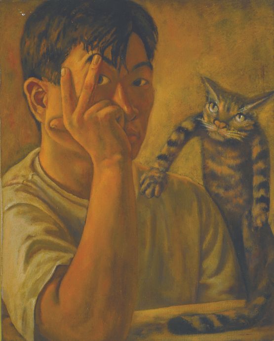 Self-portrait by Yin Zhaoyang contemporary artwork Painting