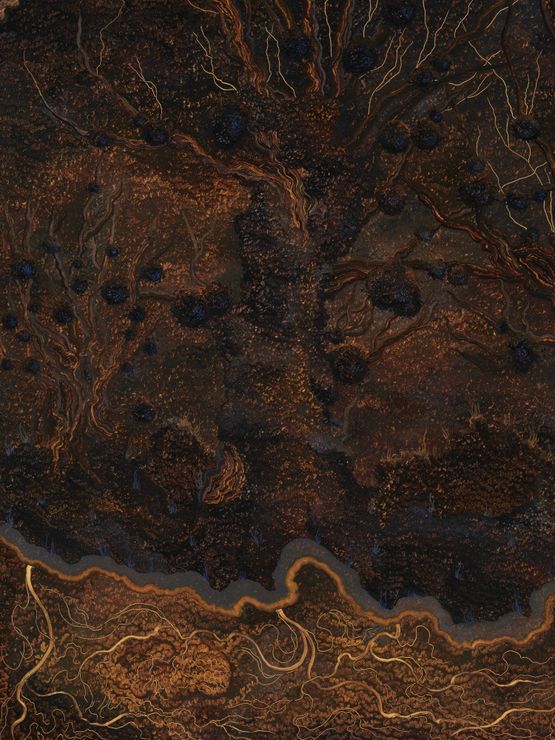 Now fades the glimmring landscape by Georg Wilson contemporary artwork Painting