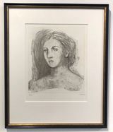 Head of Woman by Henry Moore contemporary artwork print