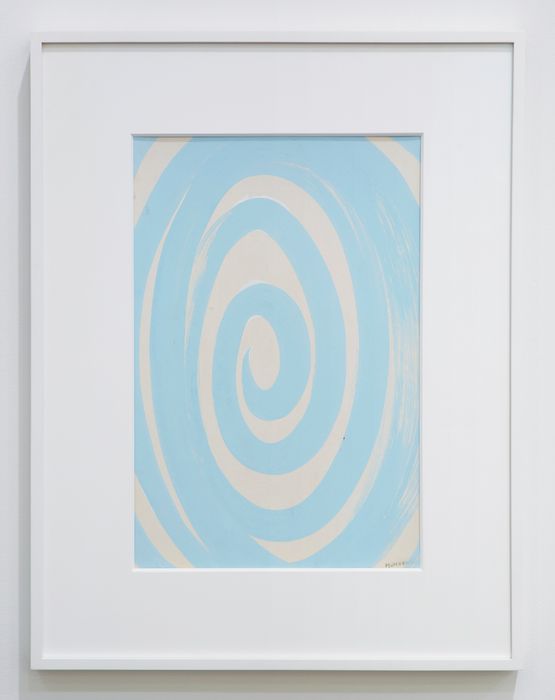 Spirale azzurra by Bruno Munari contemporary artwork Works on Paper