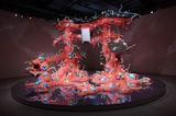 MONUMENT FOR NOTHING  Red TORII Gate by Aida Makoto contemporary artwork mixed media