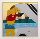 Self portrait as Mikaela from Transformers by Claudia Kogachi contemporary artwork painting works on paper sculpture