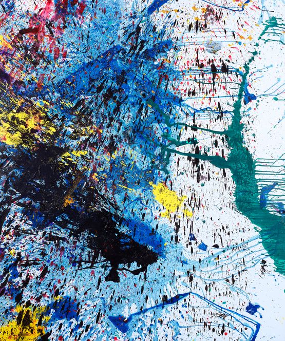 Untitled SHIM-51 by Shozo Shimamoto contemporary artwork Painting