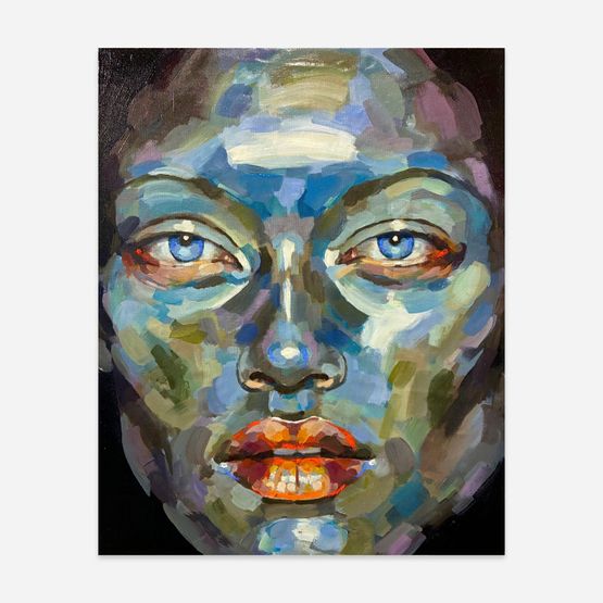 Blue Lotus II by Martha Parsey contemporary artwork Painting
