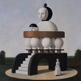 The Watchers of the Plains by Von Wolfe contemporary artwork painting