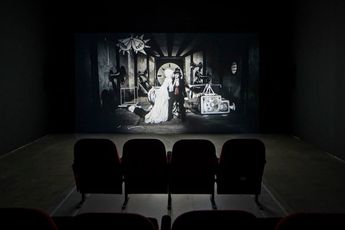 Contemporary art exhibition John Bock Knick-Falte in der Schadeldecke  at Spruth Magers Berlin Germany
