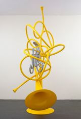 French Horns Unwound and Entwined by Coosje Van Bruggen and Claes Oldenburg contemporary artwork mixed media sculpture
