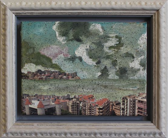 Study of a Cloud after Constable 10 by Zena Assi contemporary artwork Painting