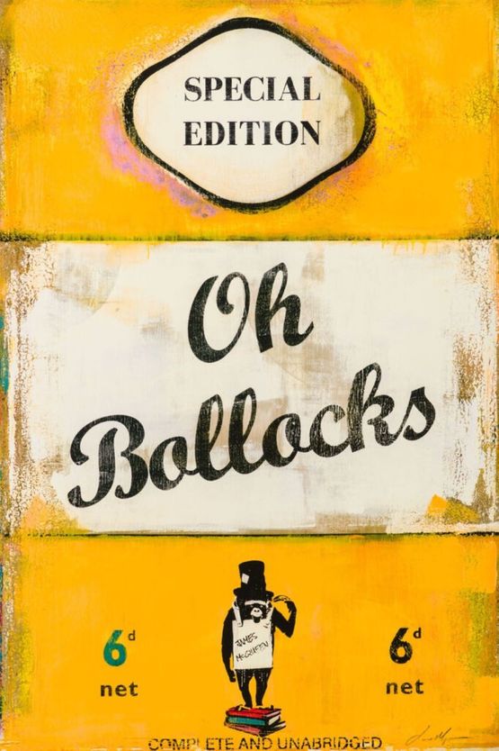 Oh Bollocks by James Mcqueen contemporary artwork Print