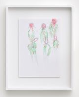 De-Fossilization Of The Look Dialogue With Madonna Del Parto by Pelagie Gbaguidi contemporary artwork drawing works on paper
