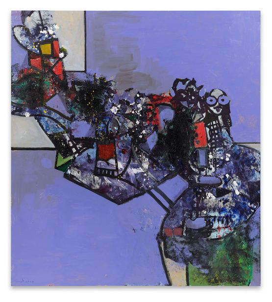 Out the Window by George Condo contemporary artwork Painting