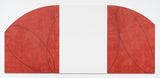 RedWhite Zone Painting II by Robert Mangold contemporary artwork painting drawing