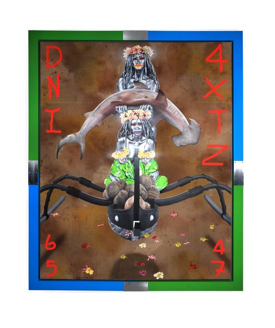 DNI 4XTZ by Ashley Bickerton contemporary artwork Painting