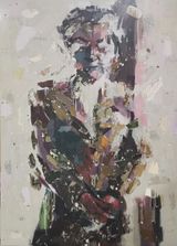 Gabriela Mistral Apegado a mi by Esref Yldrm contemporary artwork painting