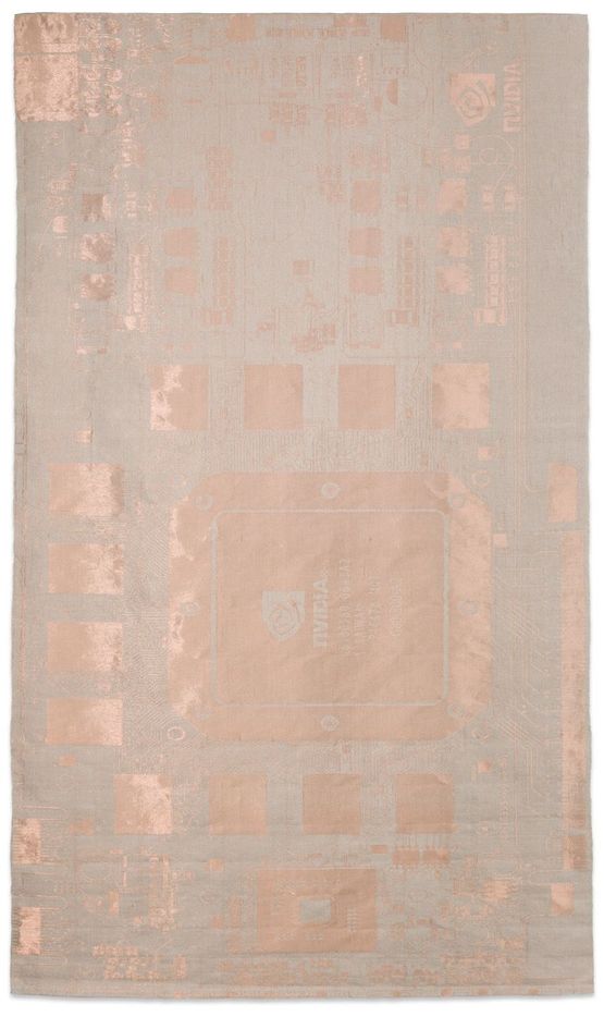 Copper Tapestry GeForce 8800 GTX Nvidia 2006 by Analia Saban contemporary artwork Textile