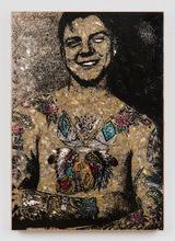 Tattooed Man by Jane Hammond contemporary artwork painting