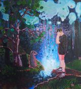 Soundscape Ecology with Crossbreed I by Stephen Pleban contemporary artwork painting works on paper