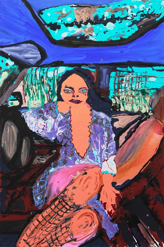Smarties in Her Eyes by Rhiannon Salisbury contemporary artwork Painting