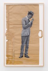 The Smoking Man  by Zhu Jia contemporary artwork works on paper