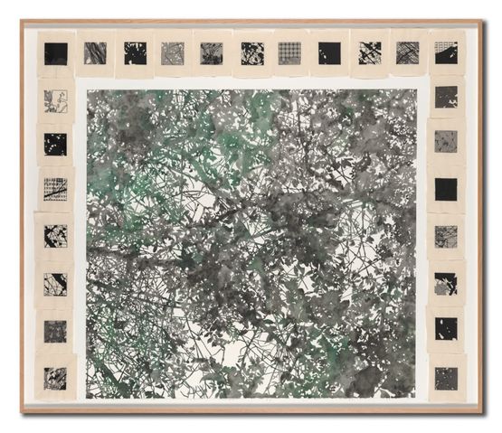Animal in Two Dimensions Landscape II by Bi Rongrong contemporary artwork Painting