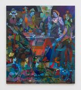 The Card Game by Joshua Petker contemporary artwork painting