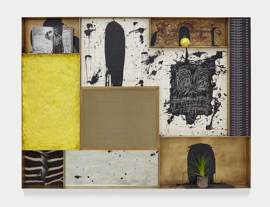 Untitled Microphone Sculpture by Rashid Johnson contemporary artwork Mixed Media