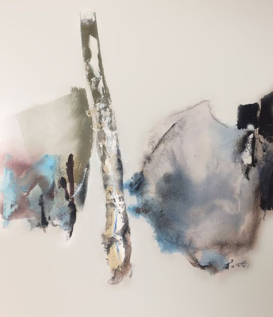 Composition 1981 by Chuang Che contemporary artwork Painting