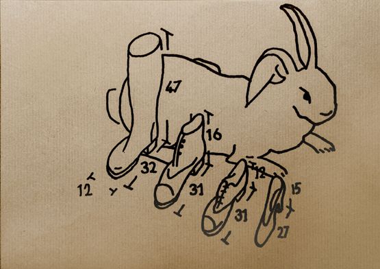 The world according to Neufert IV by Bani Abidi contemporary artwork Works on Paper