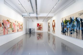 Contemporary art exhibition Elizabeth Neel Nightjars and Allies at Pilar Corrias Eastcastle Street United Kingdom