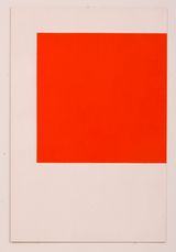 Orange and White by John Nixon contemporary artwork painting