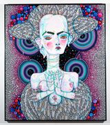 angel dribble by Del Kathryn Barton contemporary artwork painting