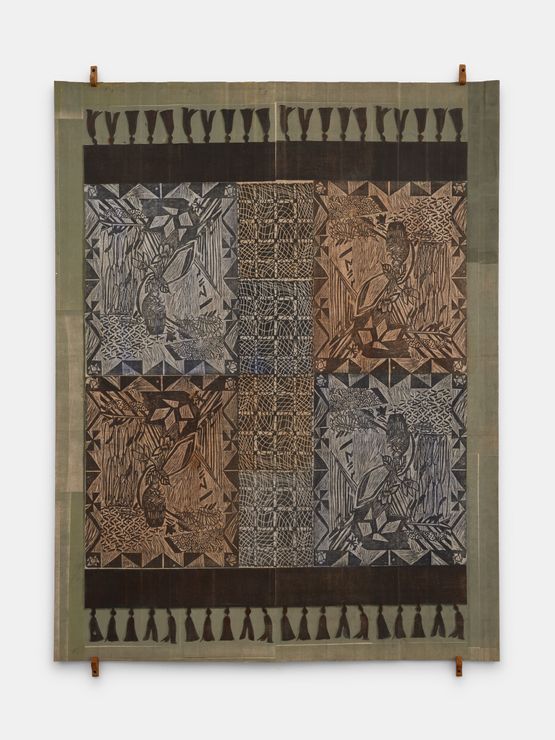 The Pattern Maker Rug by Paula Wilson contemporary artwork Painting