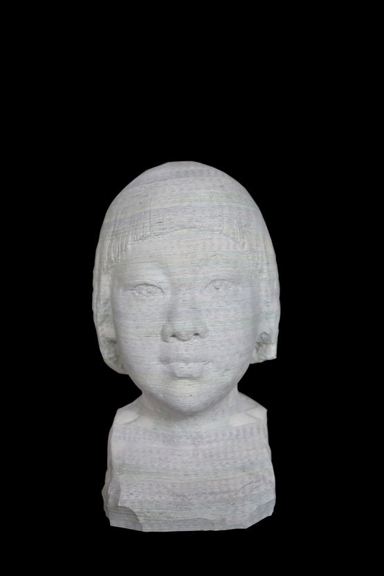 Absorption - A Blooming Girl by Li Hongbo contemporary artwork Sculpture