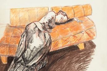 Contemporary art exhibition Paula Rego Drawing Breath at Galerie Lelong 13 Rue de Teheran Paris France