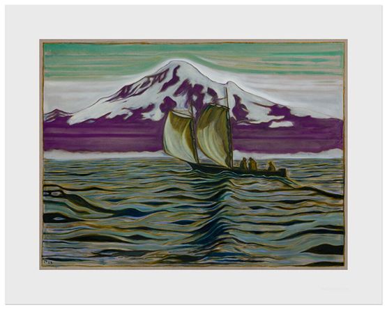 Off Tahoe by Billy Childish contemporary artwork Print