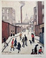 Street Scene by L. S. Lowry contemporary artwork print