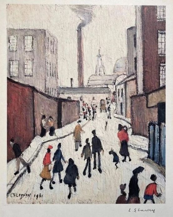 Street Scene by L. S. Lowry contemporary artwork Print