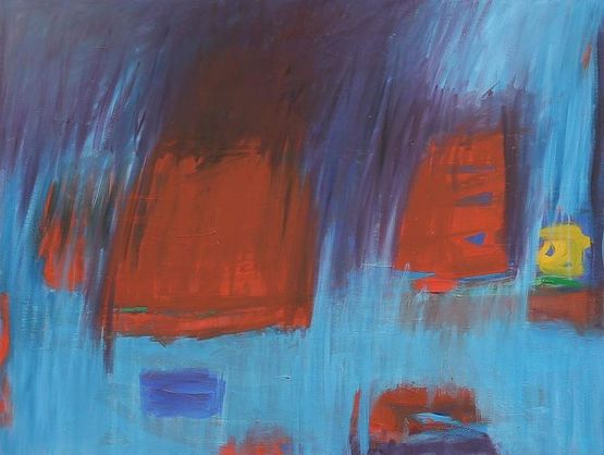Blue Rain 1 by Chinyee contemporary artwork Painting