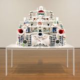 White Discharge Built-up Objects 15 by Teppei Kaneuji contemporary artwork sculpture