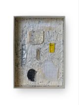 deep inside a drawer-a bird flying beyond the reddish ash and winter forest by Jeon Jaeeun contemporary artwork mixed media works on paper