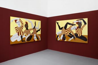Contemporary art exhibition Rebecca Brodskis Equilibres at Fabienne Levy Lausanne Switzerland
